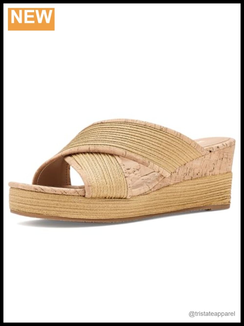 Donald Pliner Gorgina Woven Raffia Cork Wedge Sandal
